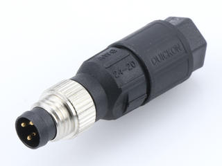 1200910027 - Nano-Change (M8) Field Attachable Connector, 3 Poles, Straight, Male, Unshielded, IDC Termination, Cable Diameter 2.50-5.20mm