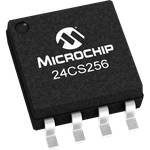Microchip Technology-24CS256-E/SM EEPROM EEPROM Serial-I2C 256K-bit 32K x 8 1.8V/2.5V/3.3V/5V 8-Pin SOIJ Tube