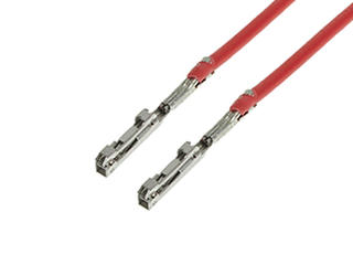2177902121 - Pre-Crimped Lead Squba 1.8 Female-to-Squba 1.8 Female, Tin (Sn) Plating,  75.00mm Length, 22 AWG, Red