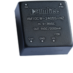 Aimtec-AM10CW-2405D-NZ DC to DC Converter and Switching Regulator Module Module DC-DC 24VIN 2-OUT -5V/5V -1A/1A 10W 6-Pin