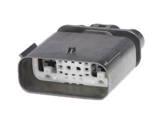 1600793004 - MX150 Hybrid Mat-Sealed Male Connector Assembly, Dual Row, 8 Circuits, Keying Option D, Stone Gray