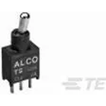 TE Connectivity-4-1437564-1 Switch Toggle Switch Toggle ON OFF ON SPDT Short Bat Lever PC Pins 20VAC 20VDC 0.4VA PC Mount