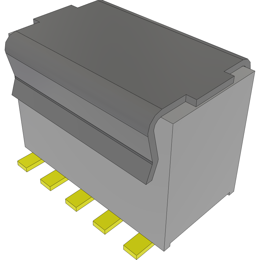 Samtec-FLE-105-01-G-DV-P Connector Headers and PCB Receptacles Conn Socket Strip SKT 10 POS 1.27mm Solder ST Top Entry SMD Tube