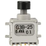 NKK Switches-G3B25AH-XA Switch Push Button Switch Push Button ON (ON) DPDT Round Plunger 0.1A 28VAC 28VDC 0.4VA Gull Wing SMD Tray