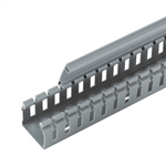 Panduit-H2X2LG6 Wiring Ducts Wiring Ducts Slotted Rectangular Screw Polyvinyl Chloride Light Gray