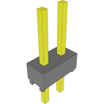 Samtec-HMTSW-101-23-SM-D-225 Connector Headers and PCB Receptacles Conn Unshrouded Header HDR 2 POS Solder ST Top Entry Thru-Hole Bulk