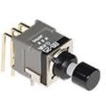 NKK Switches-BB15AV-FB Switch Push Button Switch Push Button ON (ON) SPDT Round Plunger 0.1A 28VAC 28VDC 0.4VA Momentary Thru-Hole PC Pins