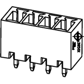 Molex-39511-1507 Connector Headers and PCB Receptacles Conn Shrouded Header (4 Sides) HDR 7 POS 3.81mm Solder ST Top Entry Thru-Hole Eurostyle