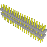 Samtec-TW-21-03-G-D-235-175 Connector Headers and PCB Receptacles Conn Board Stacker HDR 42 POS 2mm Solder ST Top Entry Thru-Hole Bulk