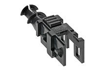 2047230002 - Mini-Fit Jr. Hermaphroditic Backshell, 2 Circuits, Low-Halogen, Black