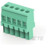 TE Connectivity-1546105-5 Connector Terminal Blocks Conn Eurostyle Block F 5 POS 5.08mm Screw ST Cable Mount 15A/Contact Box