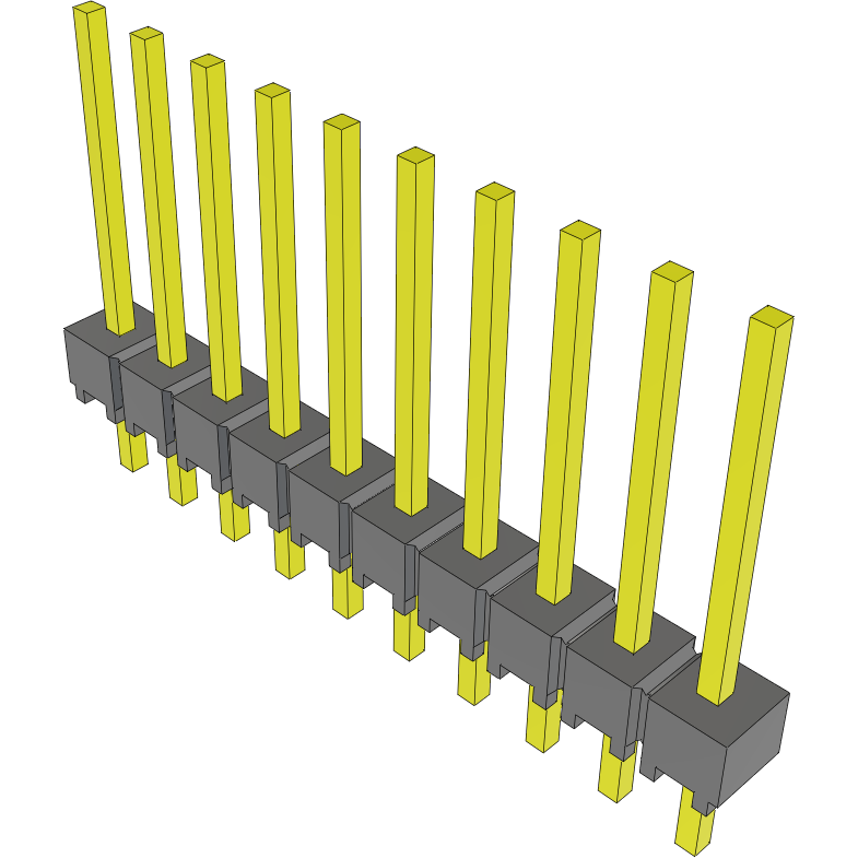Samtec-MTSW-110-22-G-S-420 Connector Headers and PCB Receptacles Conn Unshrouded Header HDR 10 POS 2.54mm Solder ST Top Entry Thru-Hole Bulk Samtec-MTSW-110-22-G-S-420 Connector Headers and PCB Receptacles Conn Unshrouded Header HDR 10 POS 2.54mm Solder ST Top Entry Thru-Hole Bulk