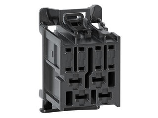 1600260001 - stAK50h Hybrid Receptacle, 12 Circuits, Key 1, Black, Bag