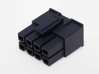 1700010108 - Mega-Fit Receptacle Housing, Dual Row, 8 Circuit, Glow-Wire Capable, Bag