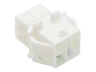 351500419 - VersaBlade Hybrid Receptacle Housing, with Mounting Ears, 4 Circuits, Natural, Glow-Wire Capable