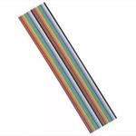 Assmann WSW components, Inc-AWG28-20/F/300  Flat Ribbon Cable 20Conductors 28AWG 300V Multi Color 91.44m Reel