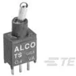 TE Connectivity-TST11DGPC1D04 Switch Toggle Switch Toggle ON None ON SPDT Short Baton Lever PC Pins 20VAC 20VDC 0.4VA PC Mount