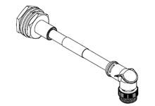 1300390099 - Mini-Change Cord and Receptacle, Male 90° to Female DeviceNet Trunk Cable, 7/8" - 16 UN-2A Threads, 5 Poles, 2.0m (6.56') Length 1300390099 - Mini-Change Cord and Receptacle, Male 90° to Female DeviceNet Trunk Cable, 7/8" - 16 UN-2A Threads, 5 Poles, 2.0m (6.56') Length
